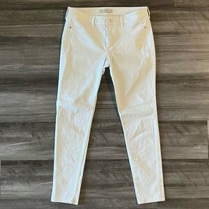 Abercrombie & Fitch white super skinny stretch jeans 6s 28 short
